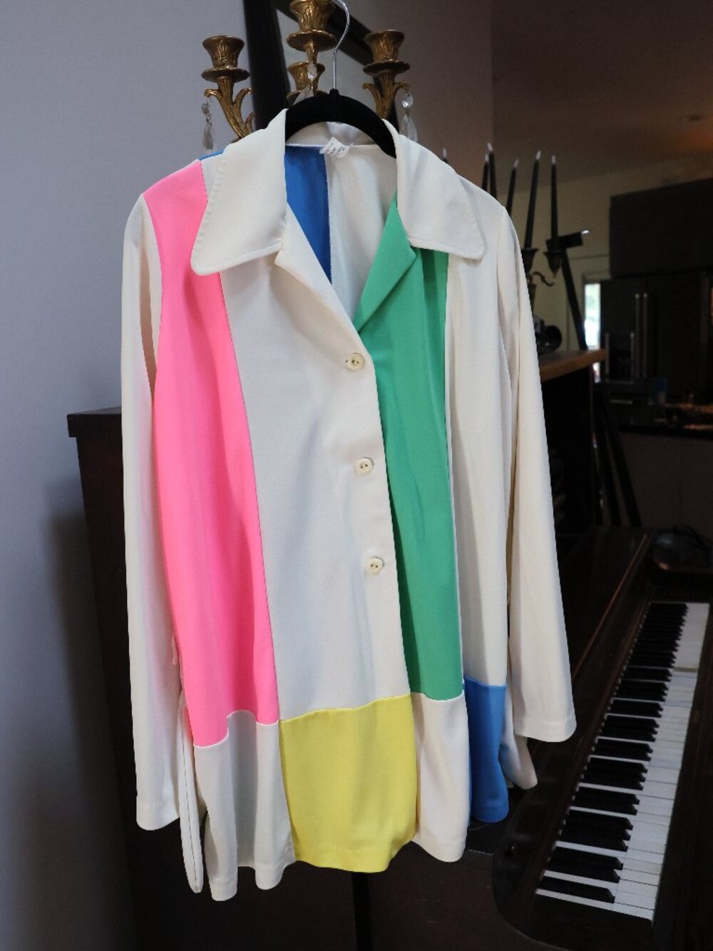 Vintage Color Block Jacket